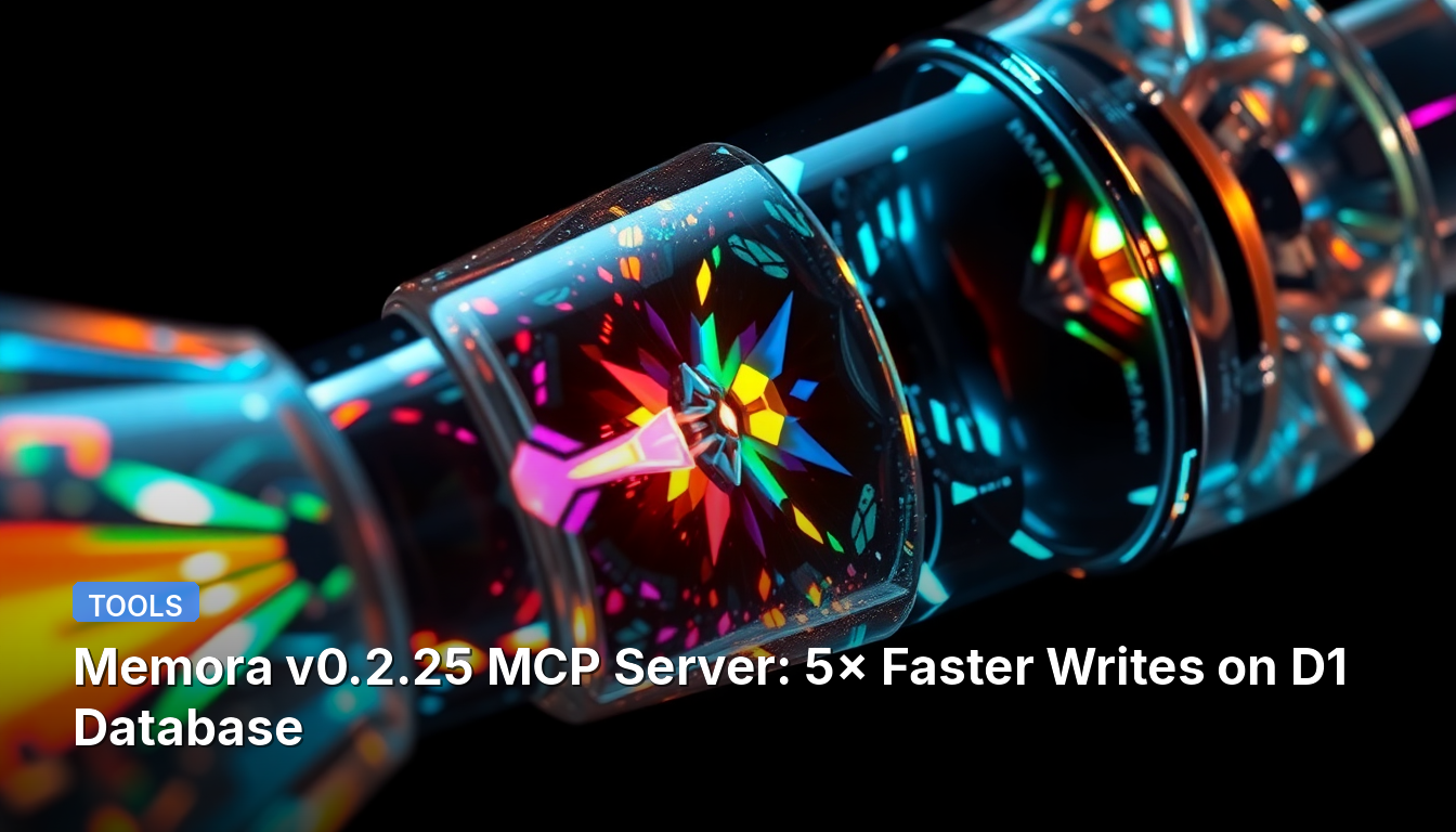 Memora v0.2.25 Serveur MCP : Écritures 5 fois plus rapides sur la base de données D1
