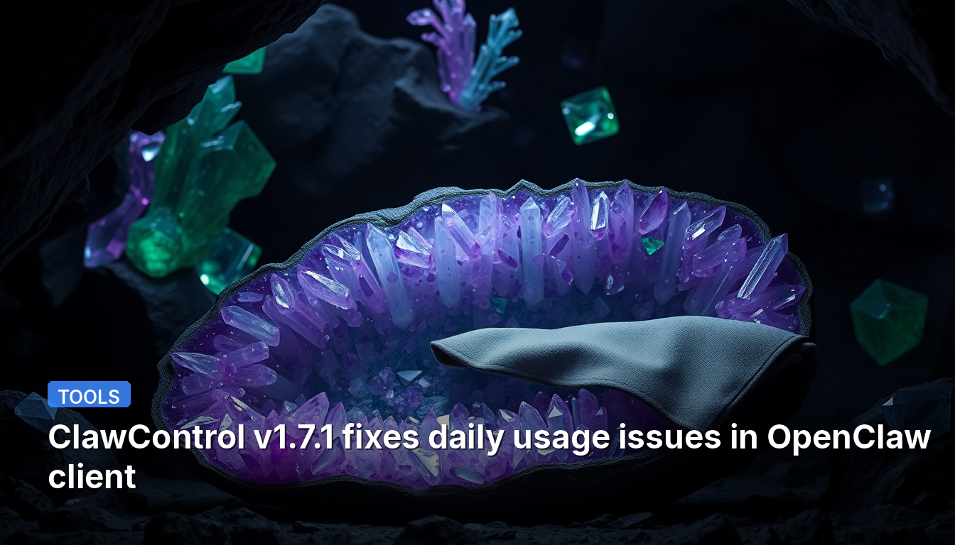 ClawControl v1.7.1は、OpenClawクライアントにおける日常的な使用上の問題を修正します。