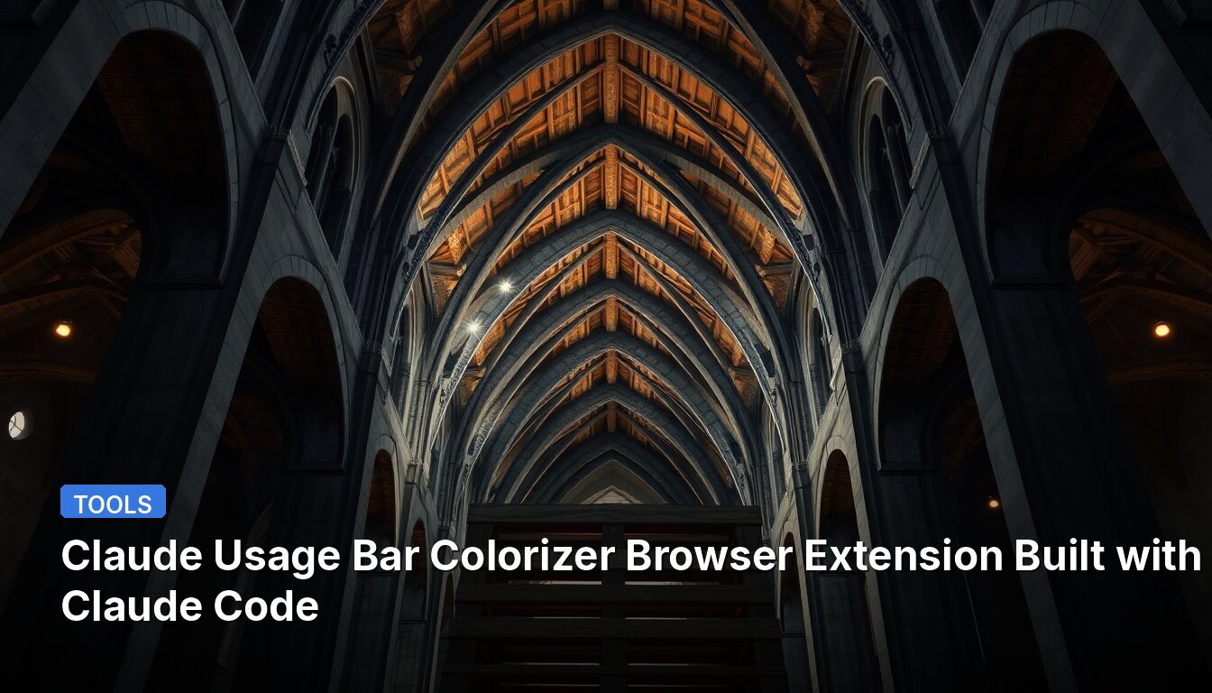 Extensión de Navegador Colorizadora de la Barra de Uso de Claude Construida con Código Claude