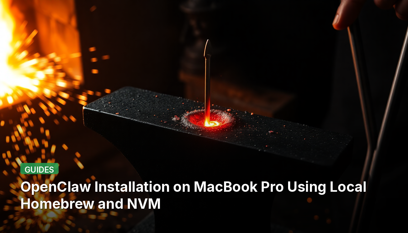 MacBook ProでのLocal HomebrewとNVMを使用したOpenClawのインストール
