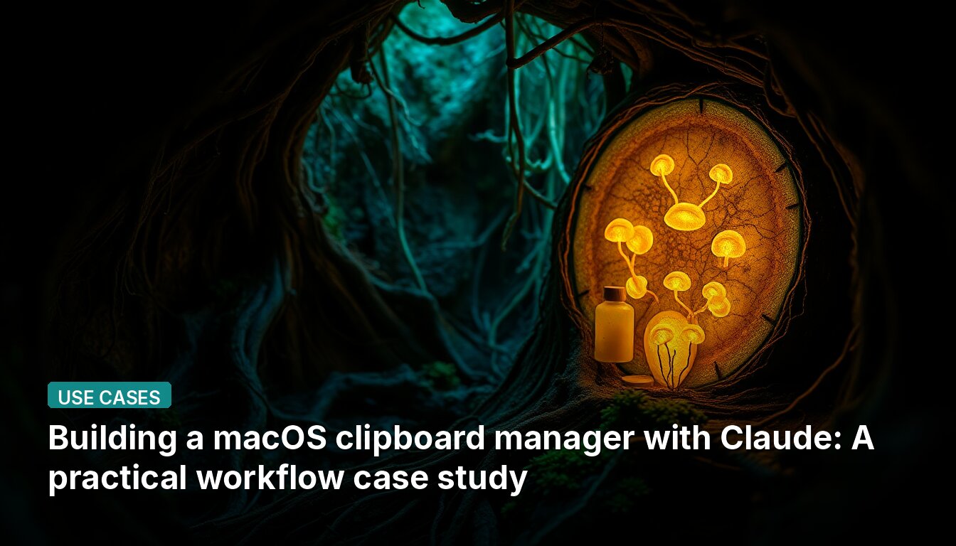 Claude와 함께 macOS 클립보드 매니저 구축하기: 실용적인 워크플로우 사례 연구