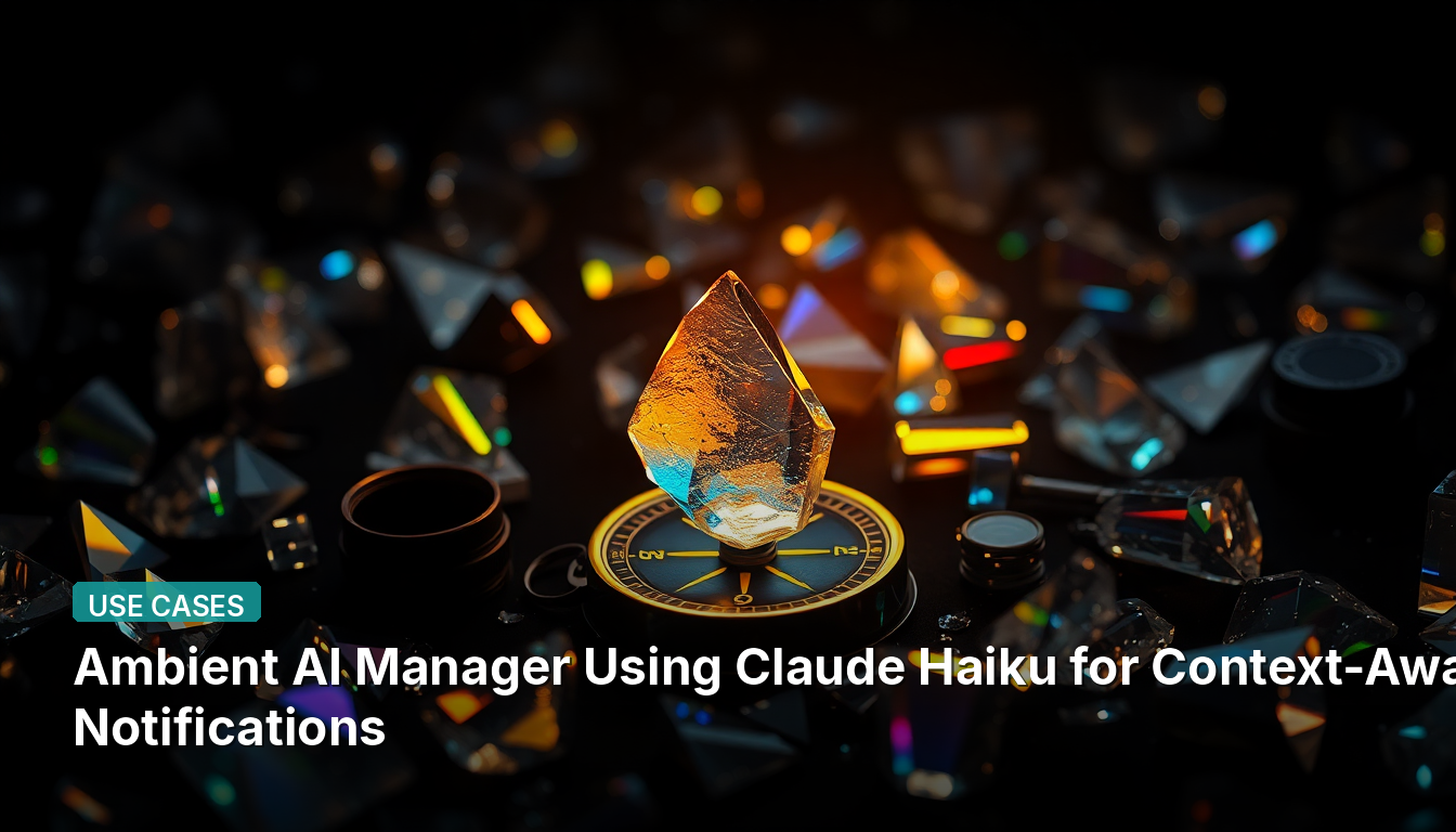 Gerente de IA Ambiental Usando Claude Haiku para Notificações Contextuais