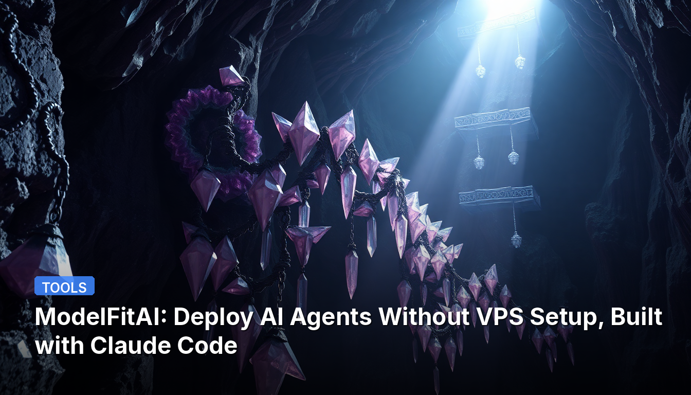 ModelFitAI : Déployez des agents IA sans configuration VPS, conçu avec Claude Code