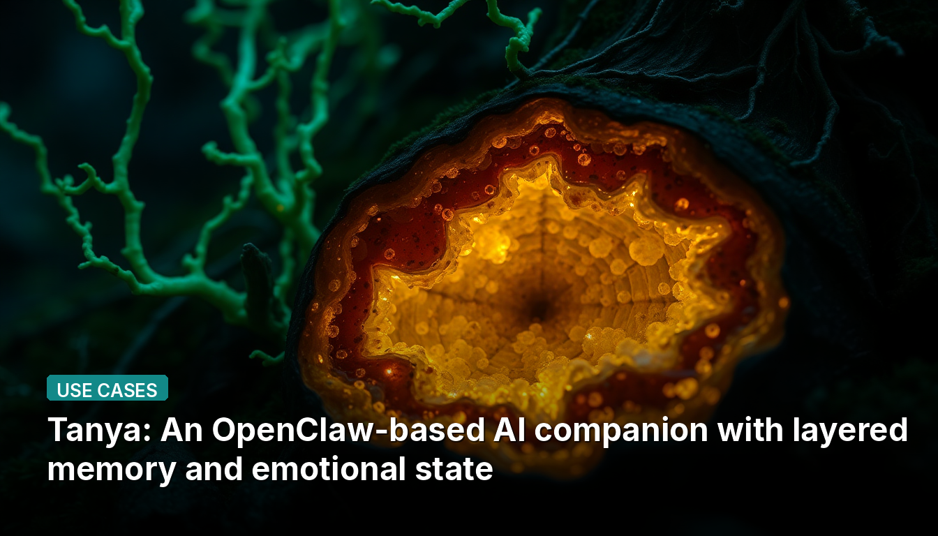 Таня: Искусственный интеллект-компаньон на основе OpenClaw с многоуровневой памятью и эмоциональным состоянием.