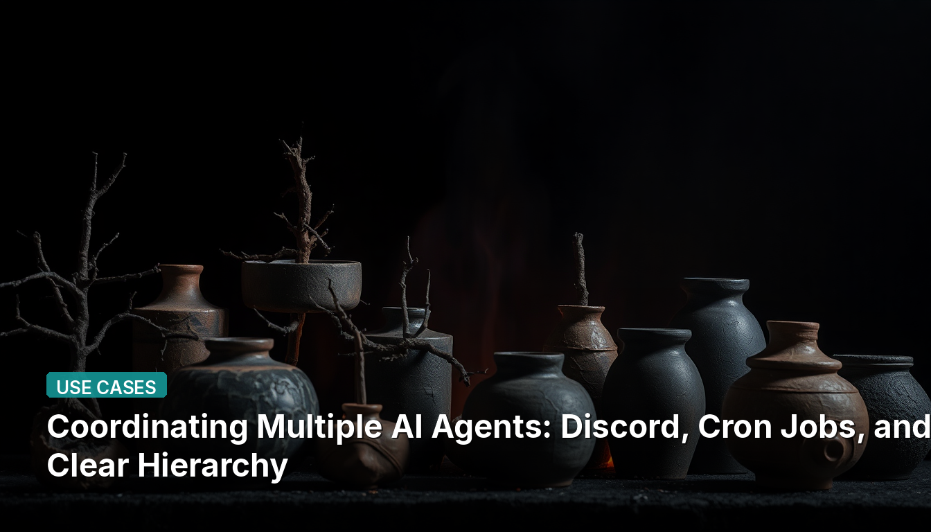 複数のAIエージェントの調整:Discord、Cronジョブ、明確な階層