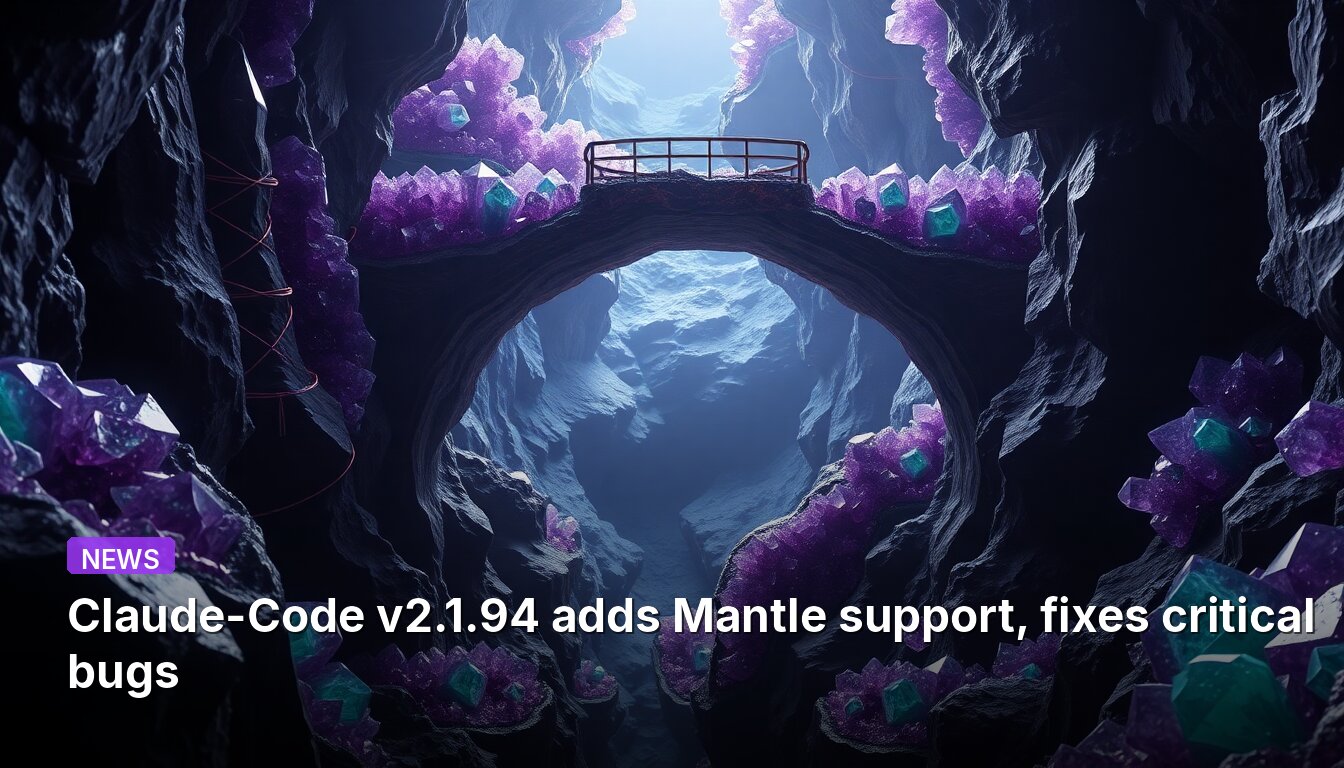 Claude-Code v2.1.94 adds Mantle support, fixes critical bugs
