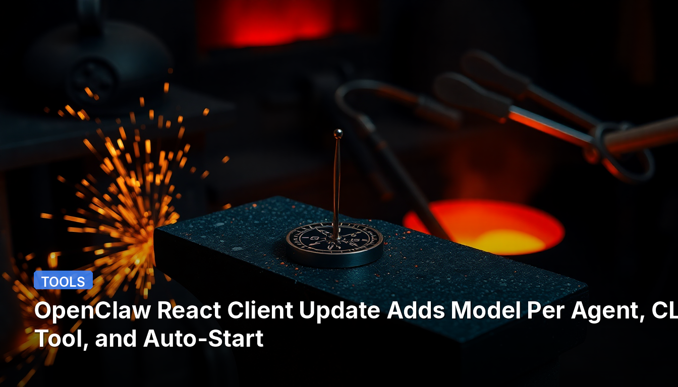 OpenClaw Reactクライアントのアップデートで、エージェントごとのモデル、CLIツール、自動起動機能が追加されました