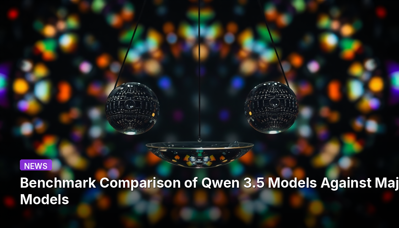 주요 AI 모델 대비 Qwen 3.5 모델의 벤치마크 비교