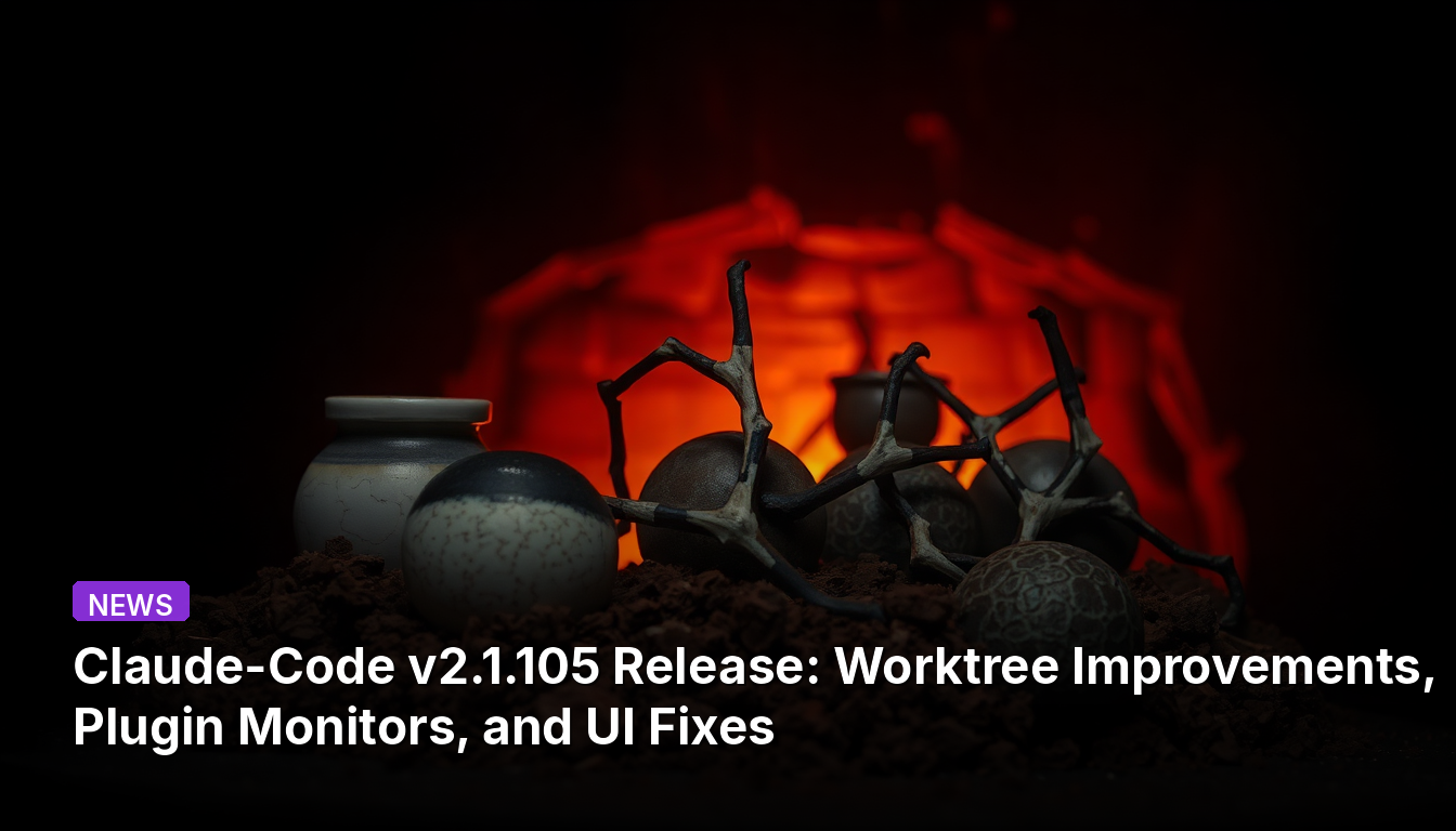 Claude-Code v2.1.105 Lançamento: Melhorias em Worktree, Monitores de Plugins e Correções na Interface