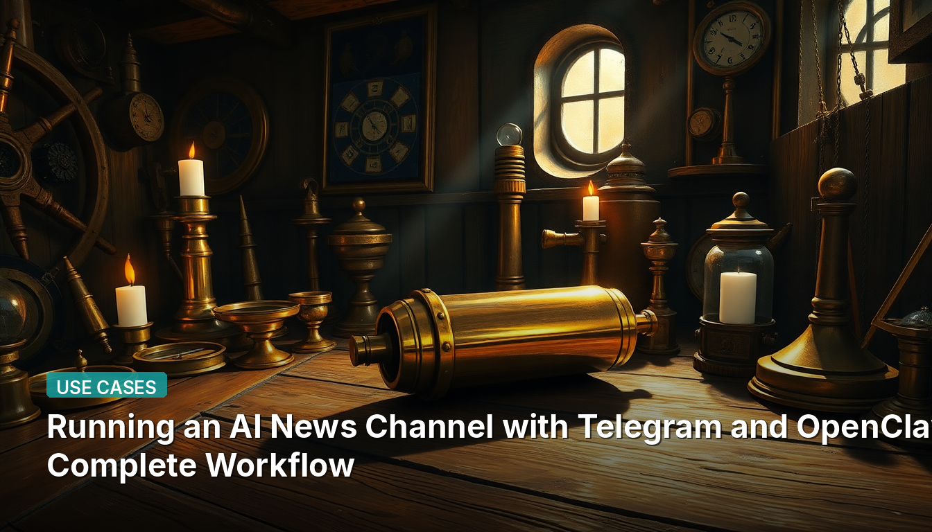 Executando um Canal de Notícias de IA com Telegram e OpenClaw: Um Fluxo de Trabalho Completo