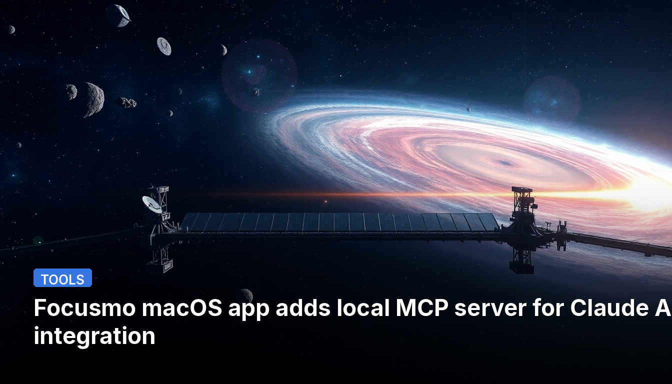 O aplicativo Focusmo para macOS adiciona servidor MCP local para integração com Claude AI