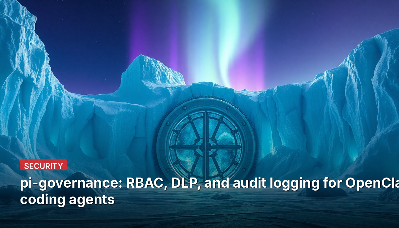 pi-governance: RBAC, DLP e registro de auditoria para agentes de codificação OpenClaw