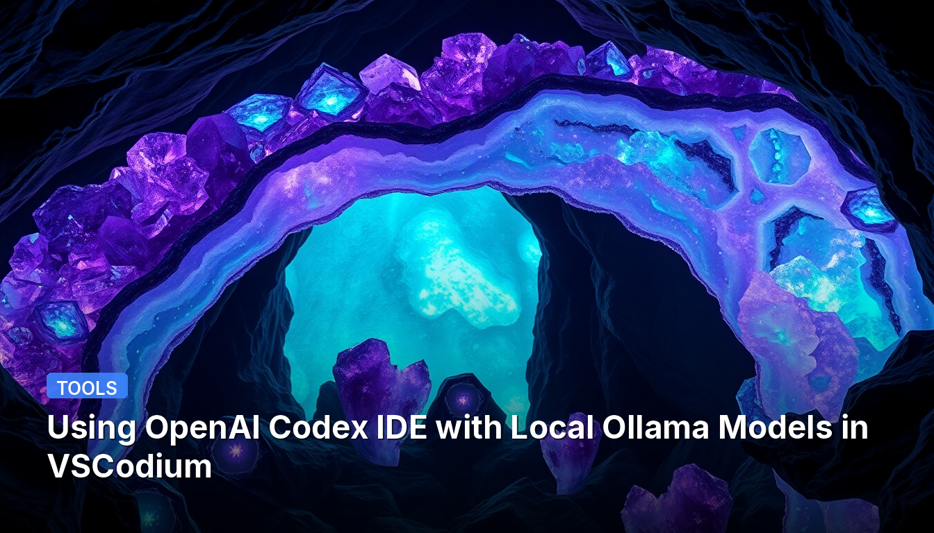 Utilisation de l'IDE OpenAI Codex avec des modèles Ollama locaux dans VSCodium