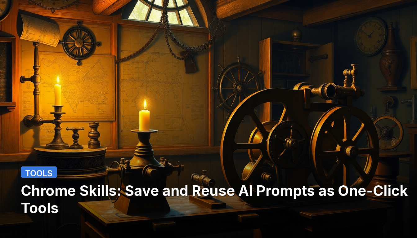 Habilidades do Chrome: Salve e Reutilize Prompts de IA como Ferramentas de Um Clique