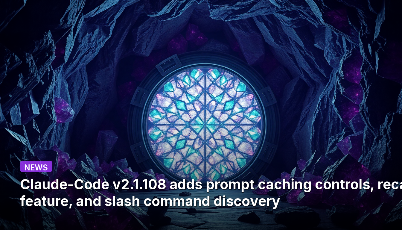 Claude-Code v2.1.108 adiciona controles de cache de prompt, recurso de recapitulação e descoberta de comandos de barra.