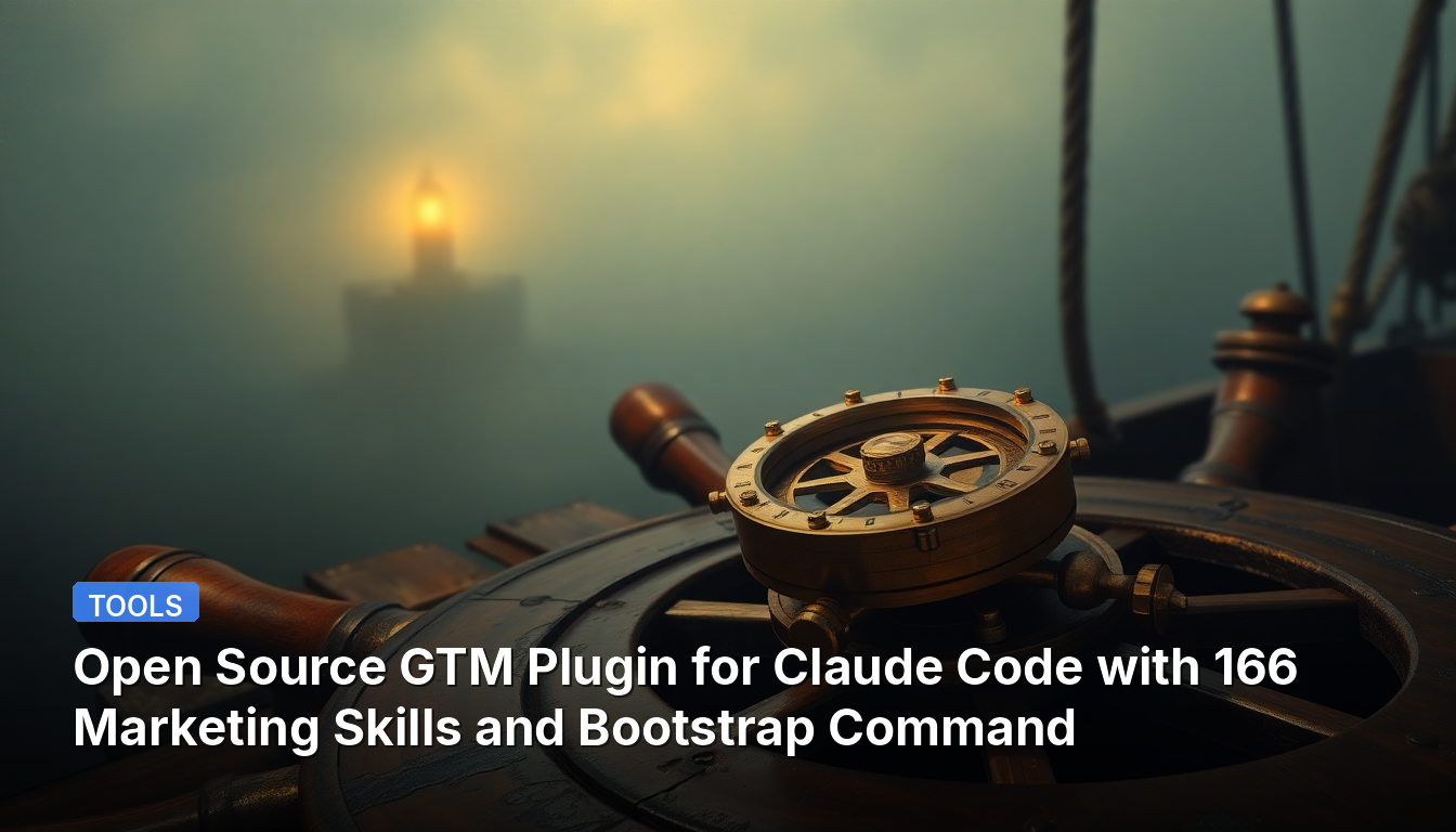 Plugin GTM Open Source pour Claude Code avec 166 Compétences Marketing et Commande Bootstrap