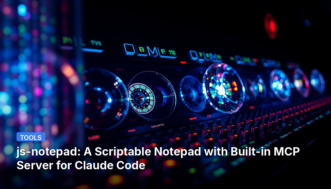 js-notepad: Un Bloc de Notas Programable con Servidor MCP Integrado para Claude Code