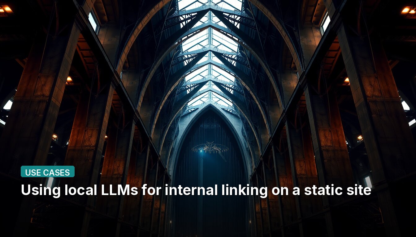 Usar LLM locales para enlaces internos en un sitio estático.
