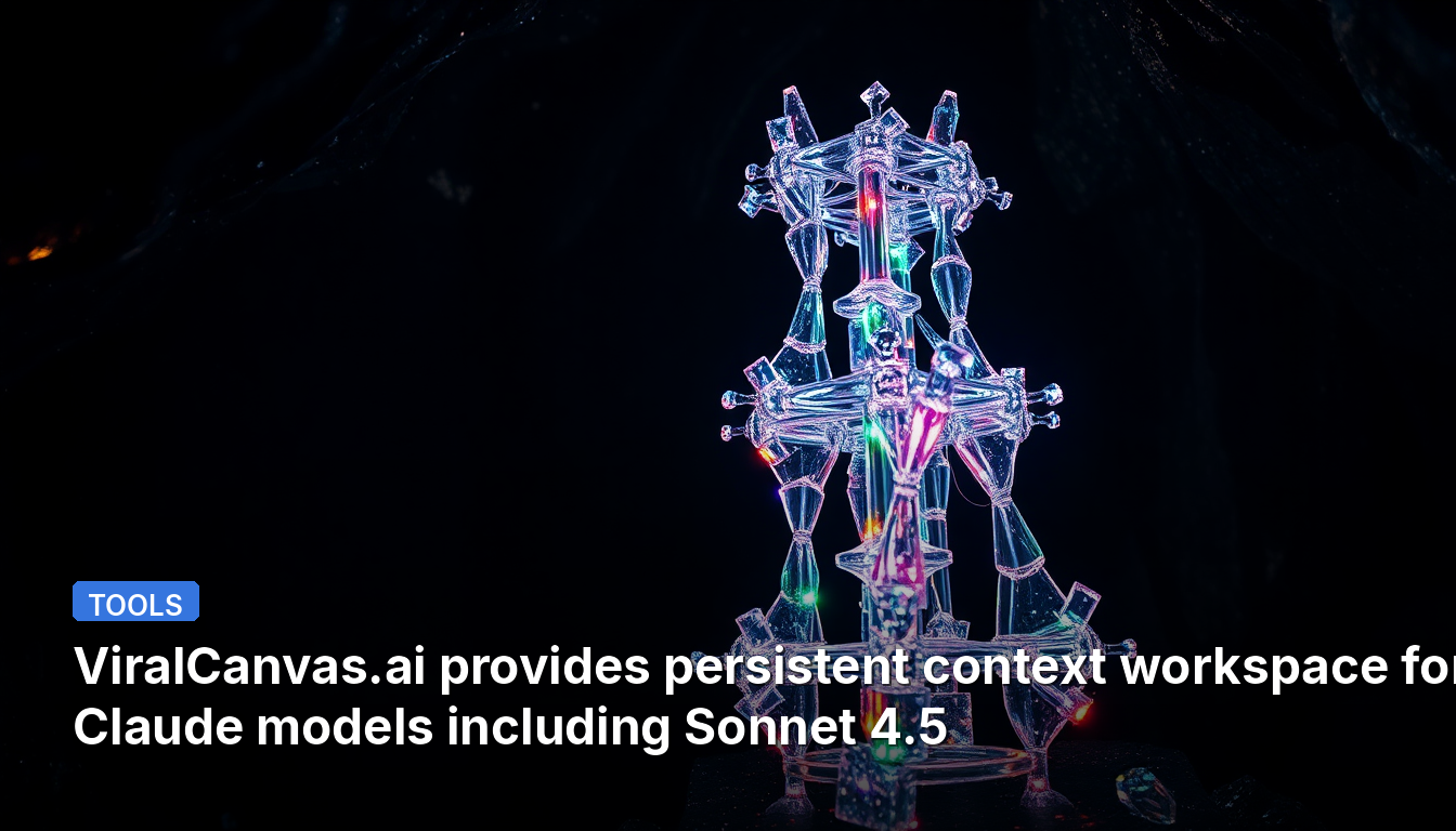 ViralCanvas.aiは、Sonnet 4.5を含むClaudeモデルのための永続的なコンテキストワークスペースを提供します。