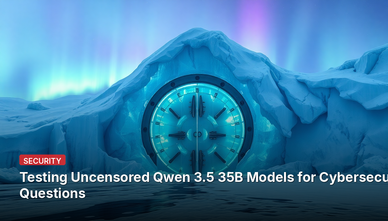 サイバーセキュリティに関する質問に対する検閲なしのQwen 3.5 35Bモデルのテスト