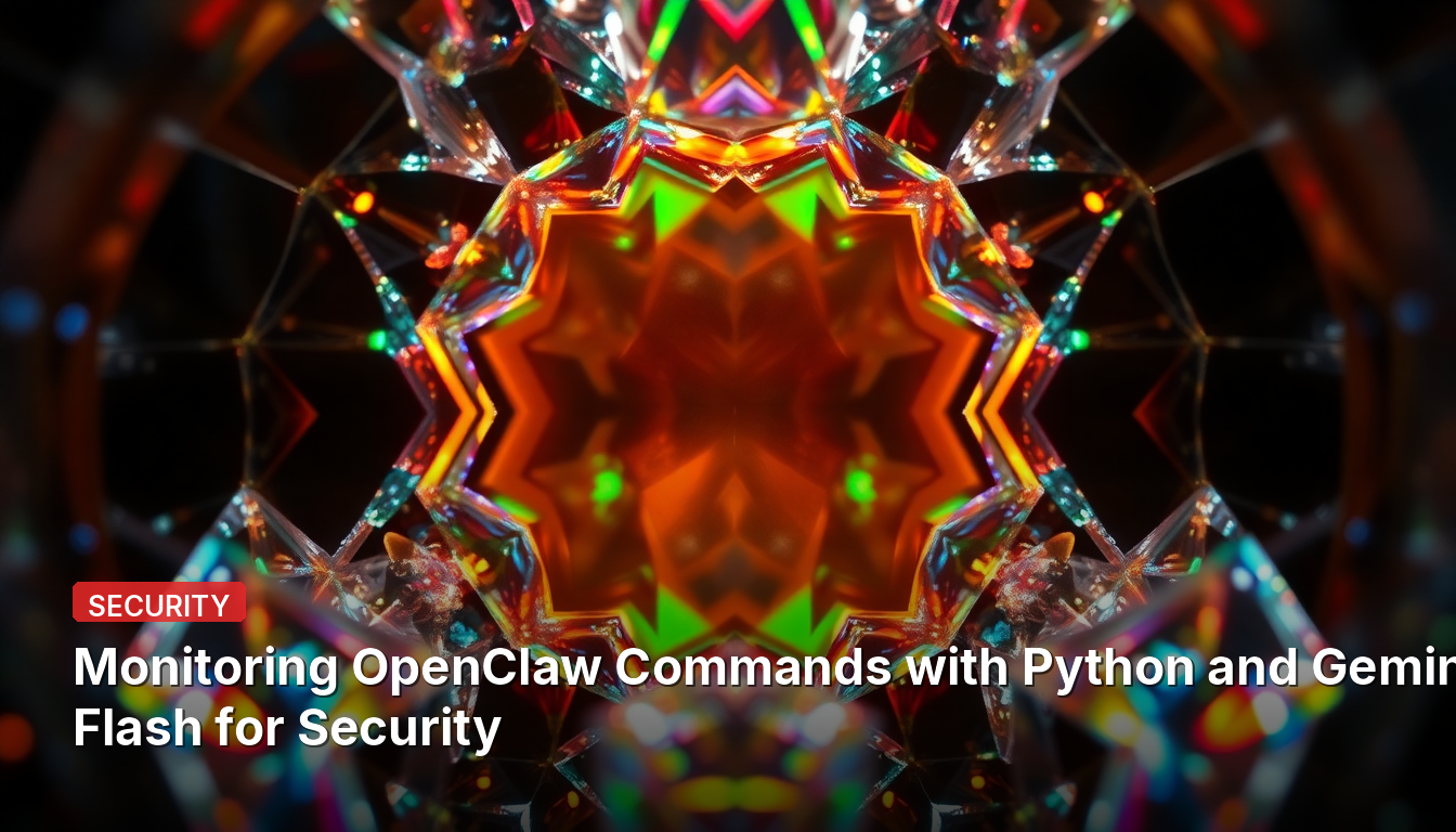 Мониторинг команд OpenClaw с помощью Python и Gemini Flash для обеспечения безопасности