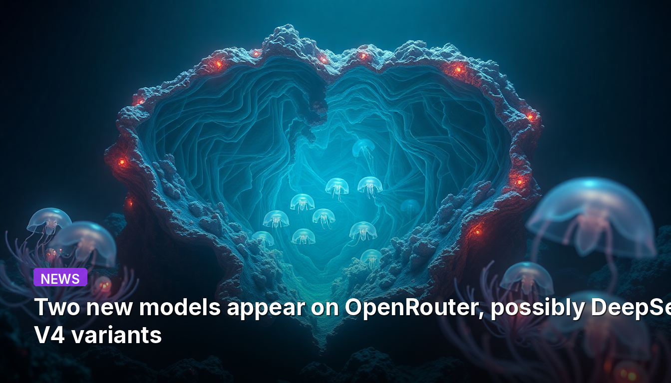 OpenRouterに2つの新モデルが登場、おそらくDeepSeek V4の亜種か
