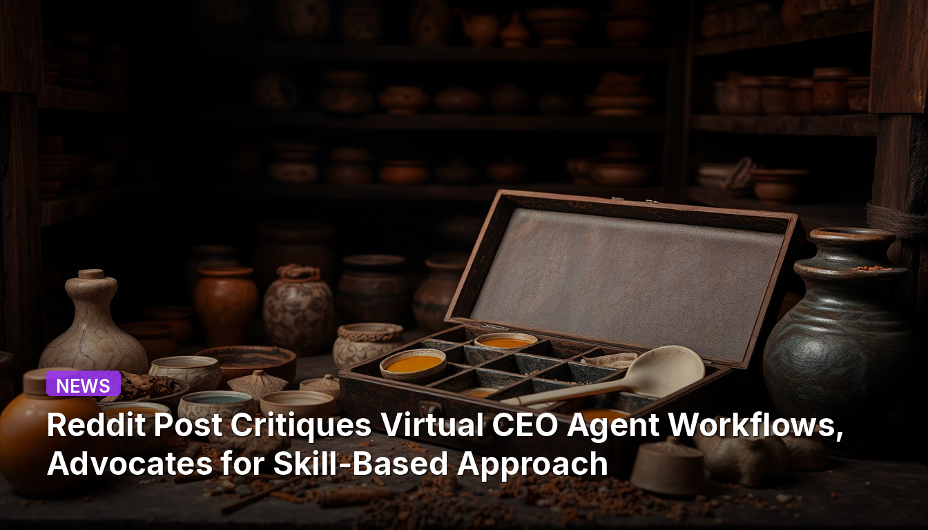 Reddit-Post kritisiert virtuelle CEO-Agenten-Workflows, befürwortet kompetenzbasierten Ansatz