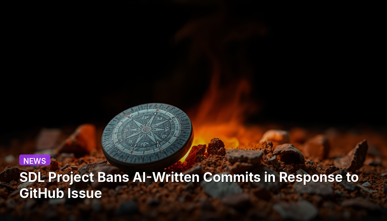 SDL Project Bans AI-Written Commits in Response to GitHub Issue