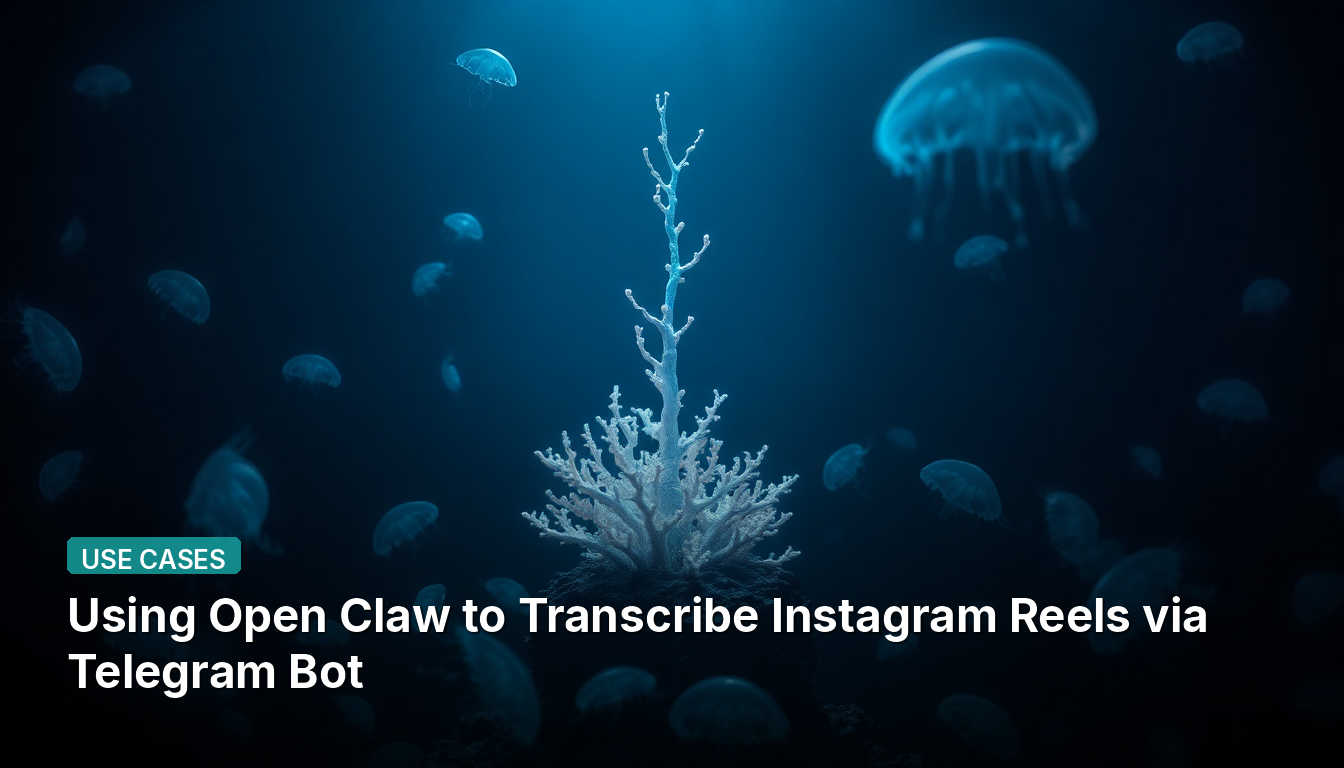 Usando Open Claw para Transcrever Reels do Instagram via Bot do Telegram