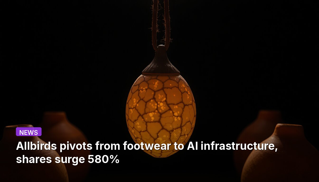 Allbirds переходит от обуви к инфраструктуре ИИ, акции взлетают на 580%.