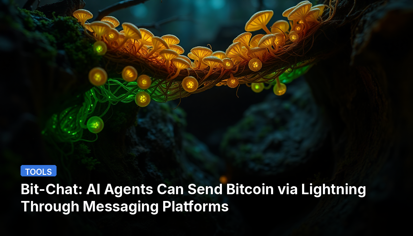 ビットチャット：AIエージェントがメッセージングプラットフォーム経由でライトニングネットワークでビットコインを送信可能