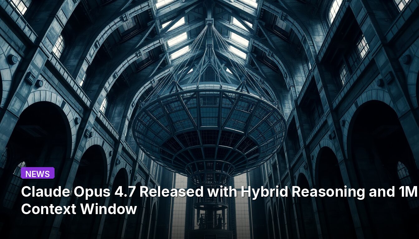 Claude Opus 4.7 Lanzado con Razonamiento Híbrido y Ventana de Contexto de 1 Millón