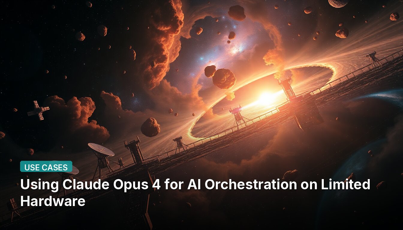 Использование Claude Opus 4 для оркестрации ИИ на ограниченном оборудовании