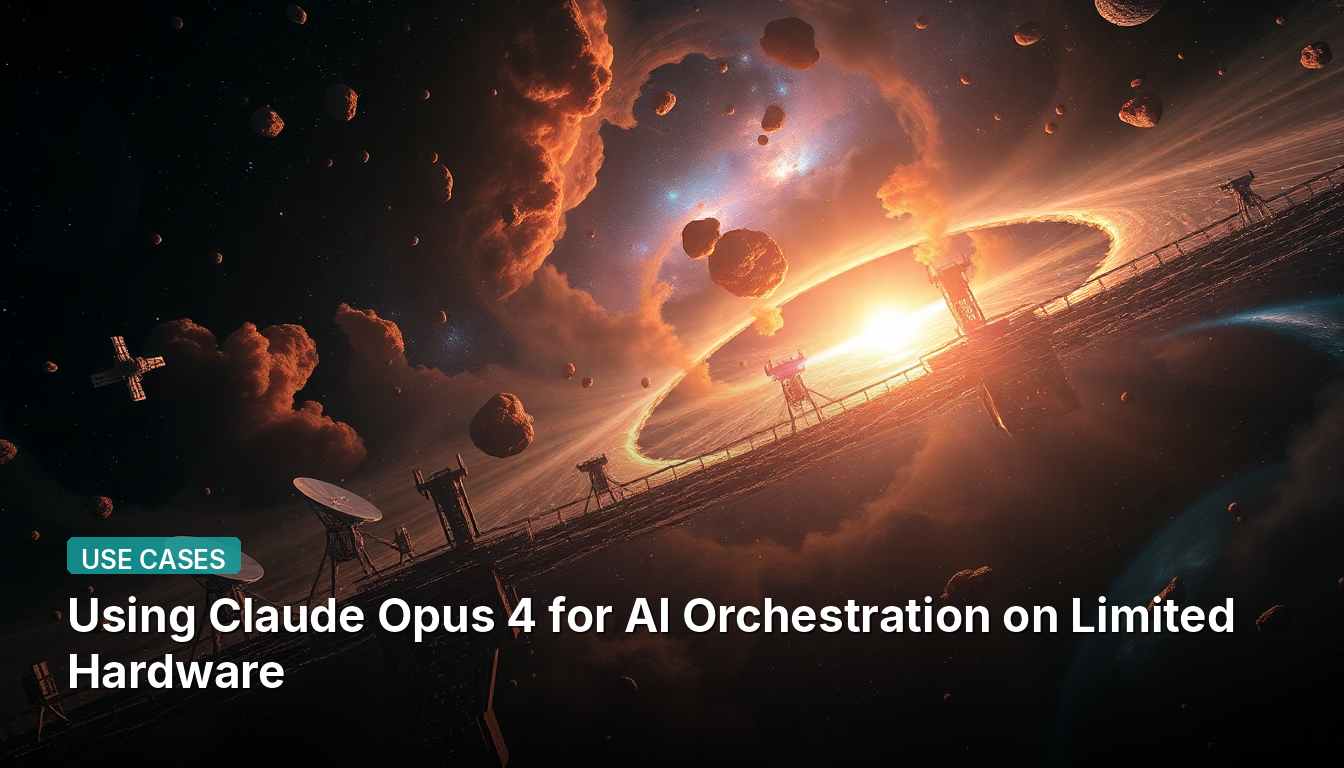 限られたハードウェアでのAIオーケストレーションにClaude Opus 4を使用