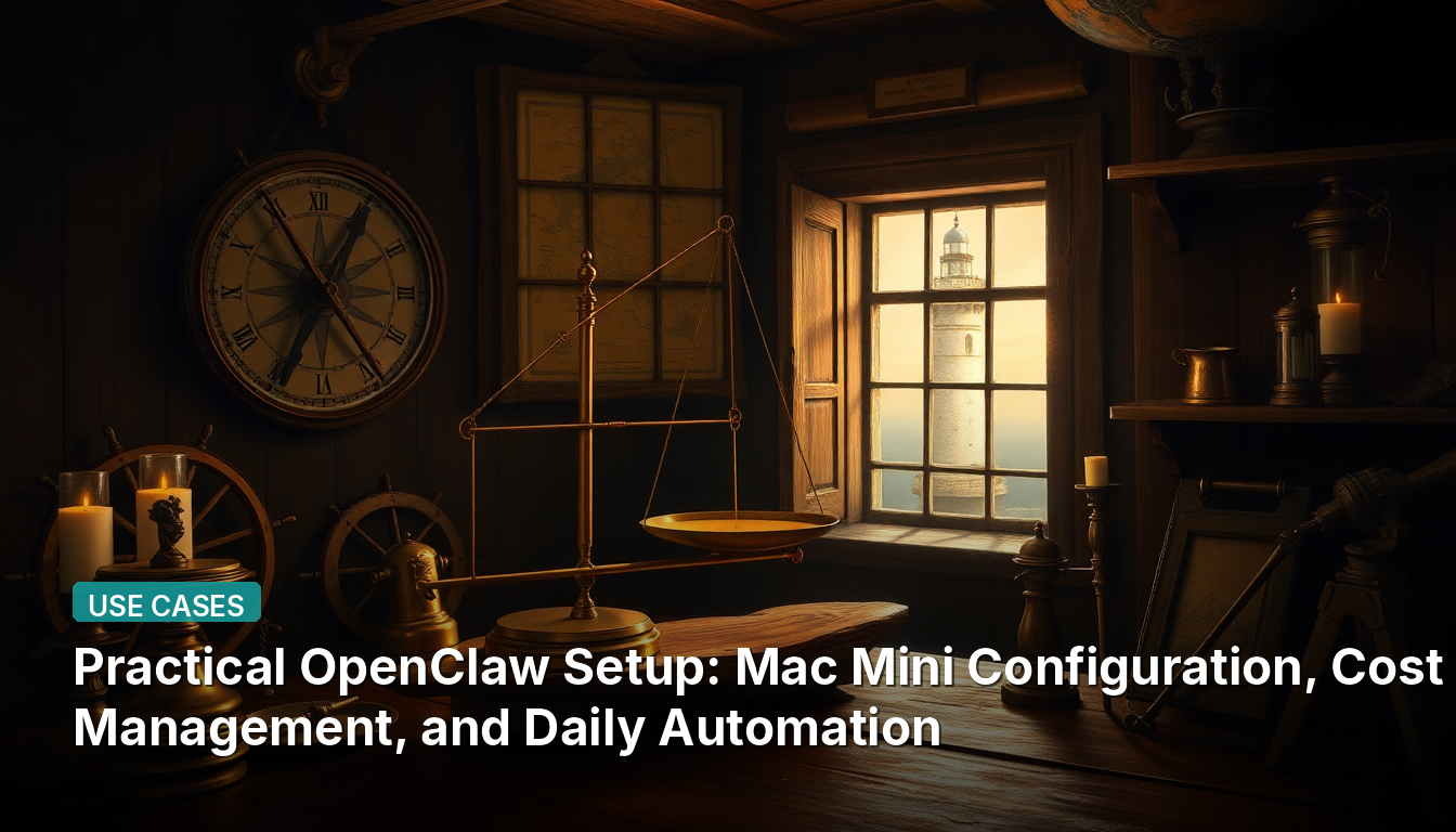 Configuração Prática do OpenClaw: Configuração do Mac Mini, Gestão de Custos e Automação Diária