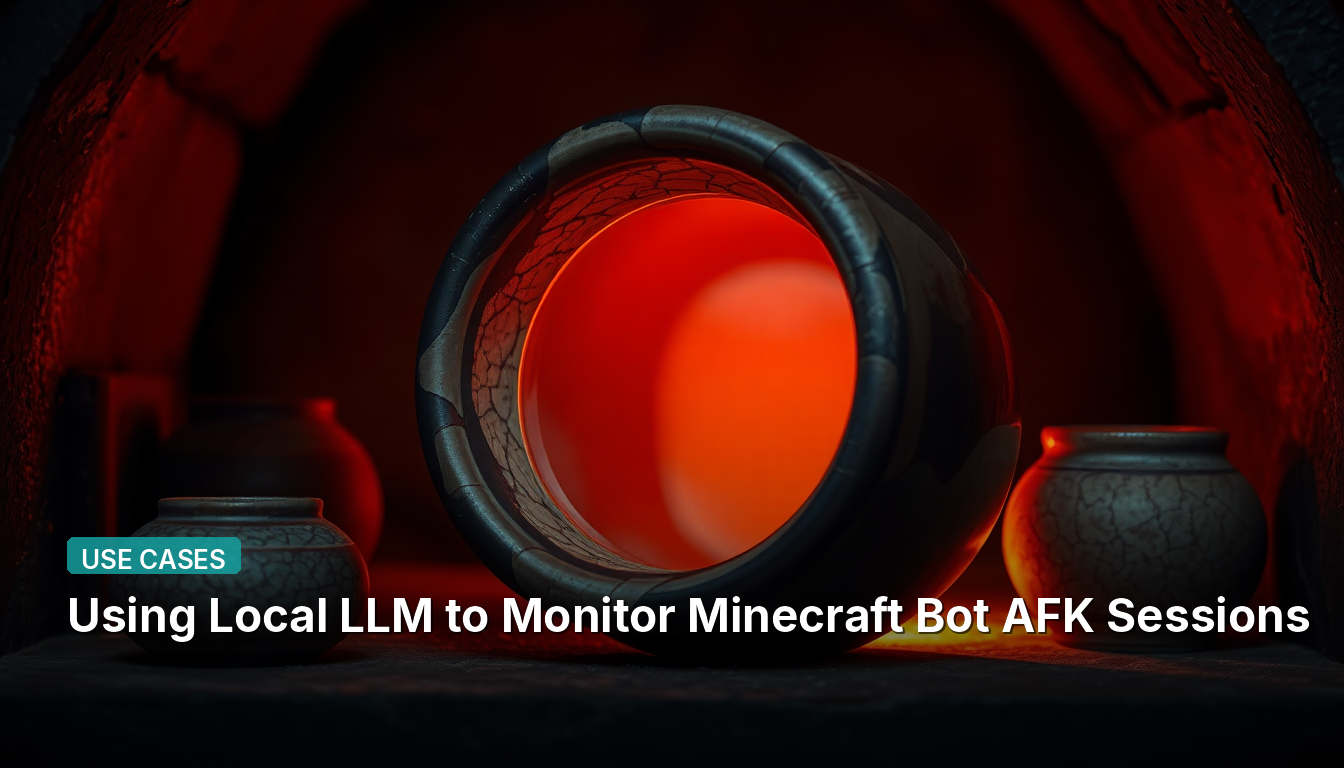 Utilisation d'un LLM local pour surveiller les sessions AFK des bots Minecraft