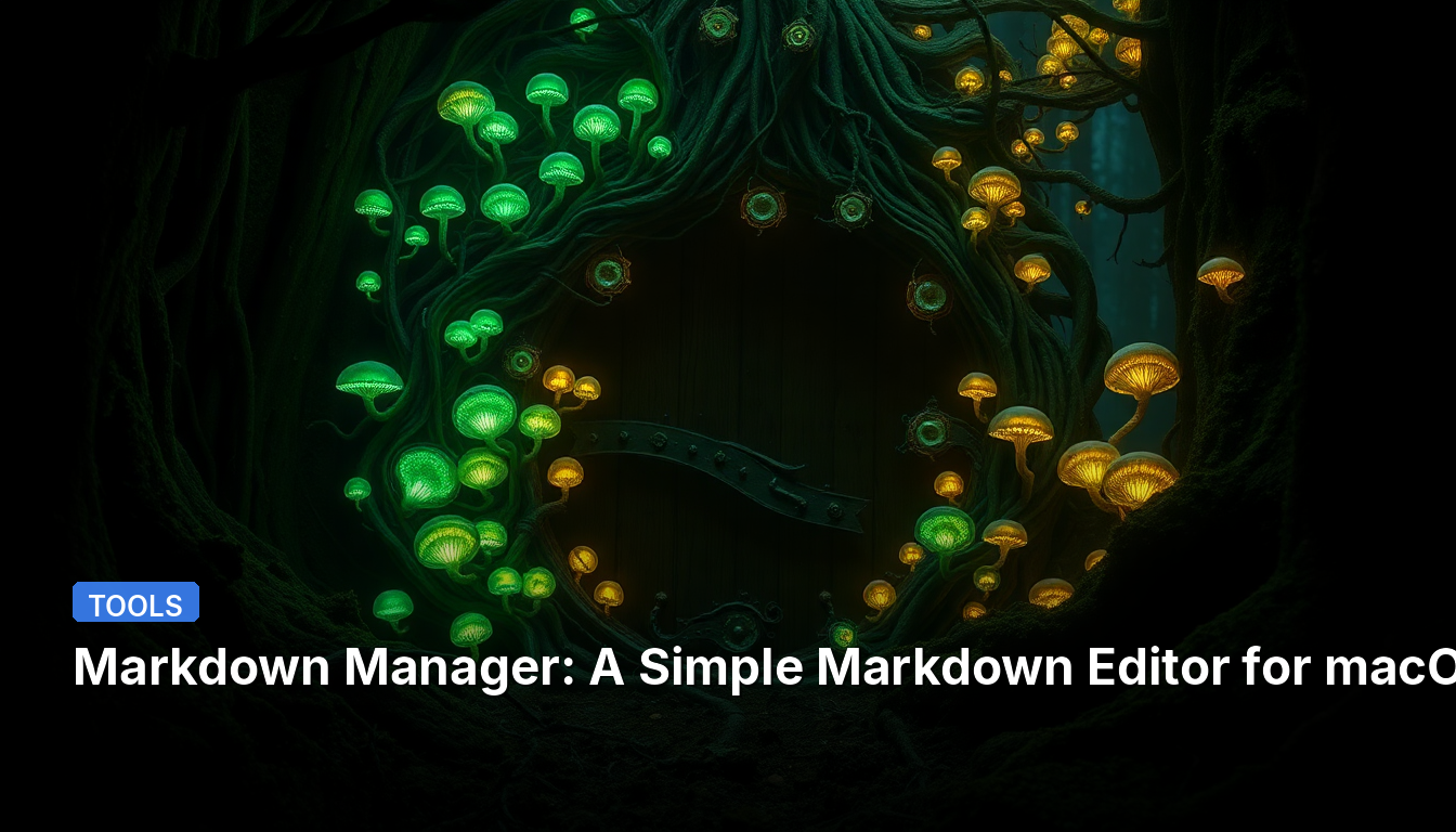 Markdown Manager: Un editor de Markdown simple para macOS