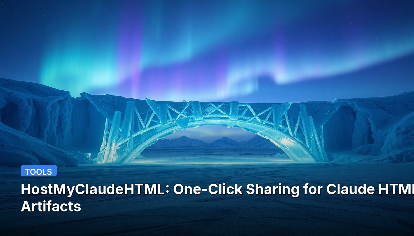 HostMyClaudeHTML : Partage en un clic pour les artefacts HTML de Claude