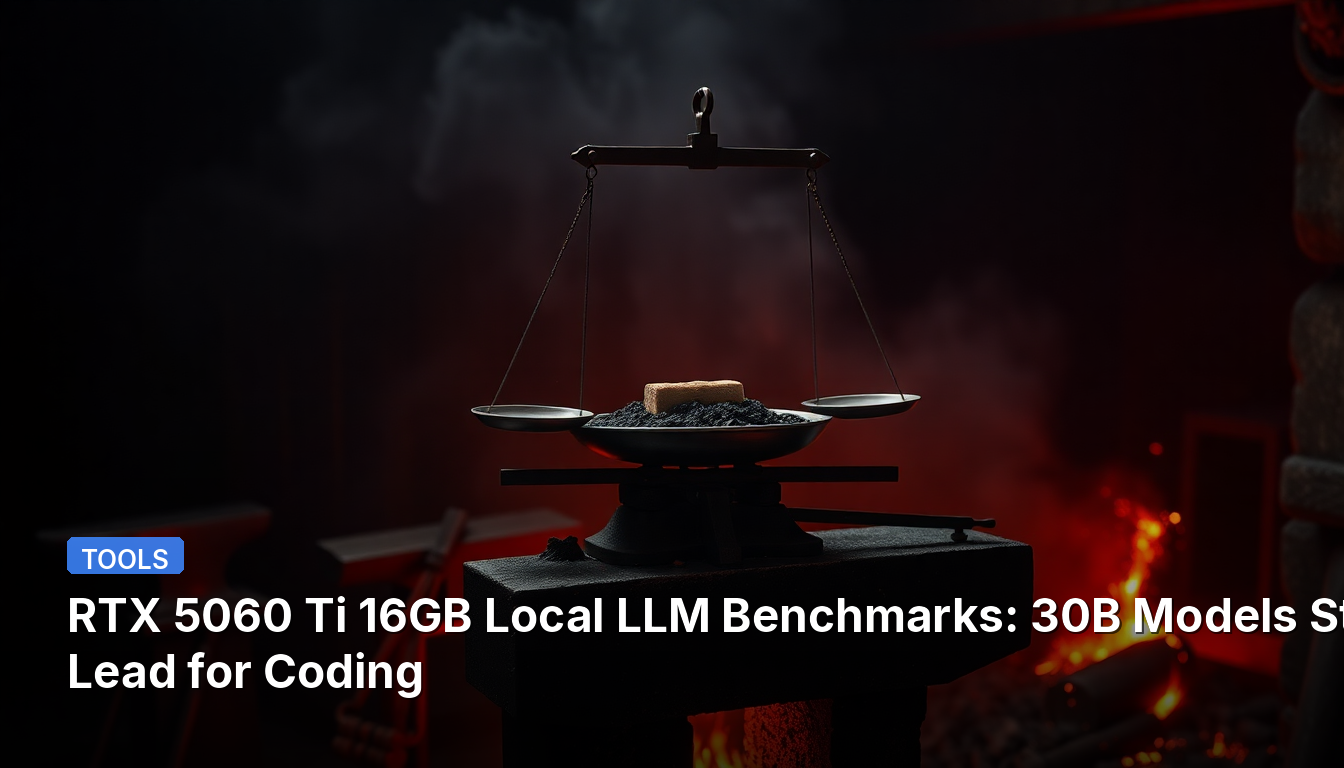 RTX 5060 Ti 16GB : Benchmarks des LLM locaux : Les modèles 30B restent en tête pour le codage
