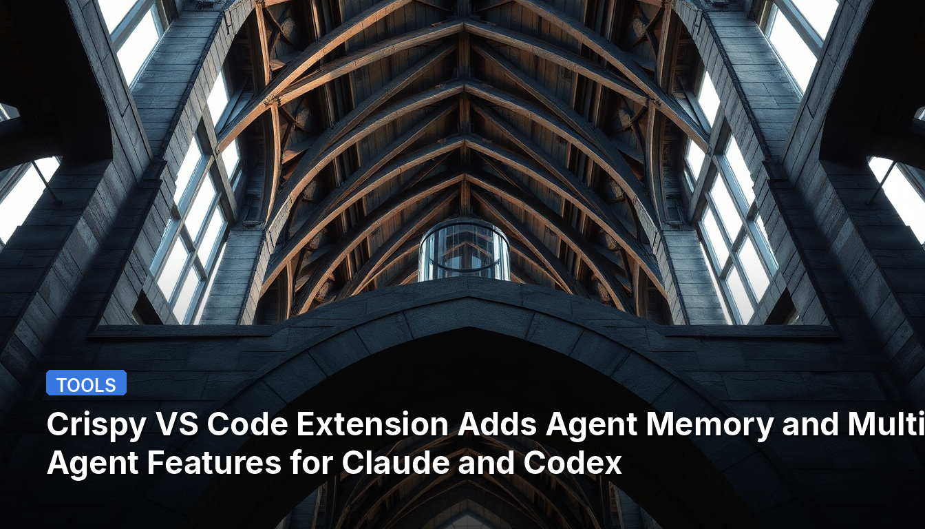 L'extension Crispy VS Code ajoute une mémoire d'agent et des fonctionnalités multi-agents pour Claude et Codex.