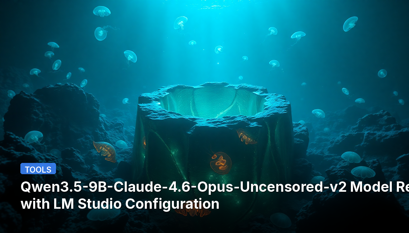 Qwen3.5-9B-Claude-4.6-Opus-Uncensored-v2 모델이 LM Studio 구성과 함께 출시되었습니다