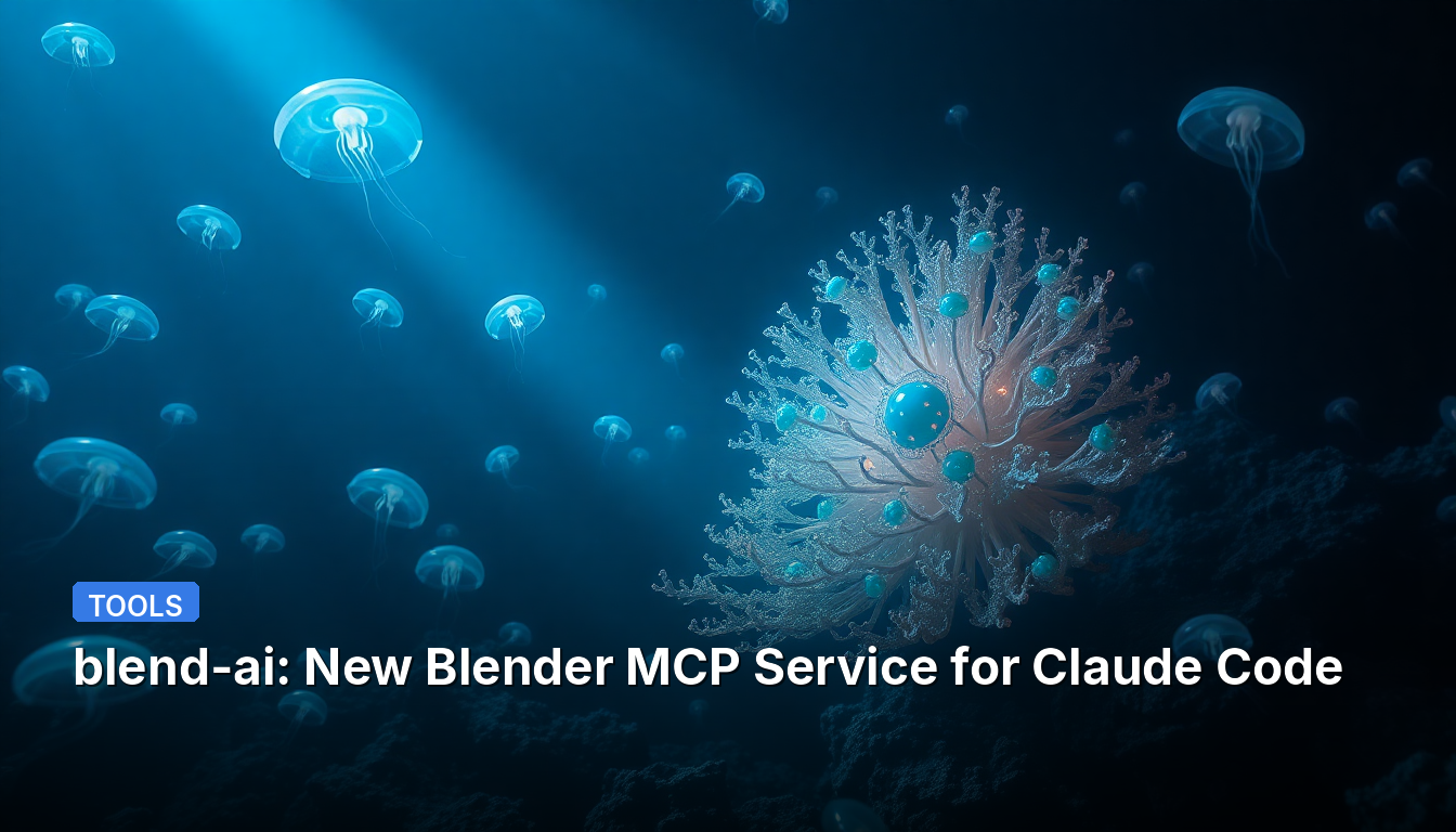 blend-ai: Новый сервис MCP для Blender в Claude Code