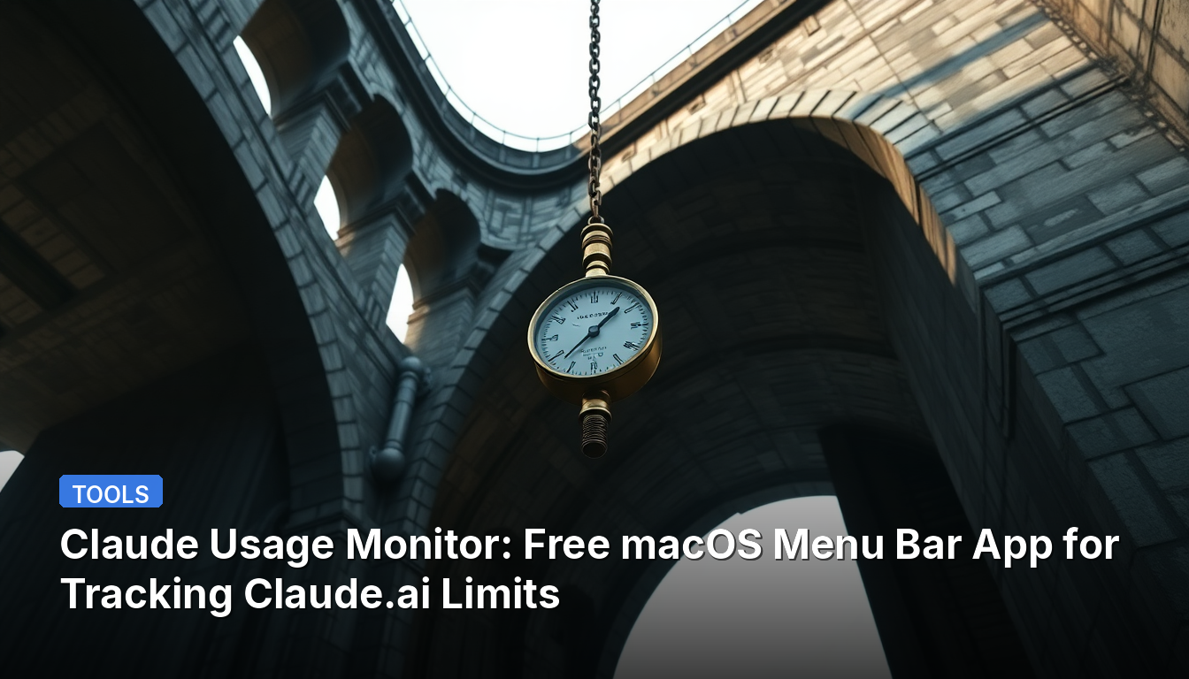 Claude 사용량 모니터: Claude.ai 제한 사항 추적을 위한 무료 macOS 메뉴 바 앱