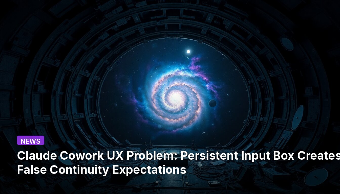 클로드 코워크 UX 문제: 지속적 입력 상자가 잘못된 연속성 기대를 조성함