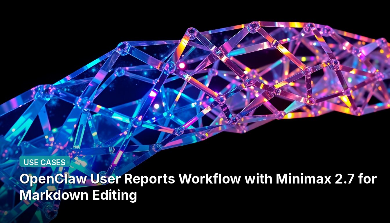 OpenClaw-Benutzerberichte Workflow mit Minimax 2.7 für die Markdown-Bearbeitung