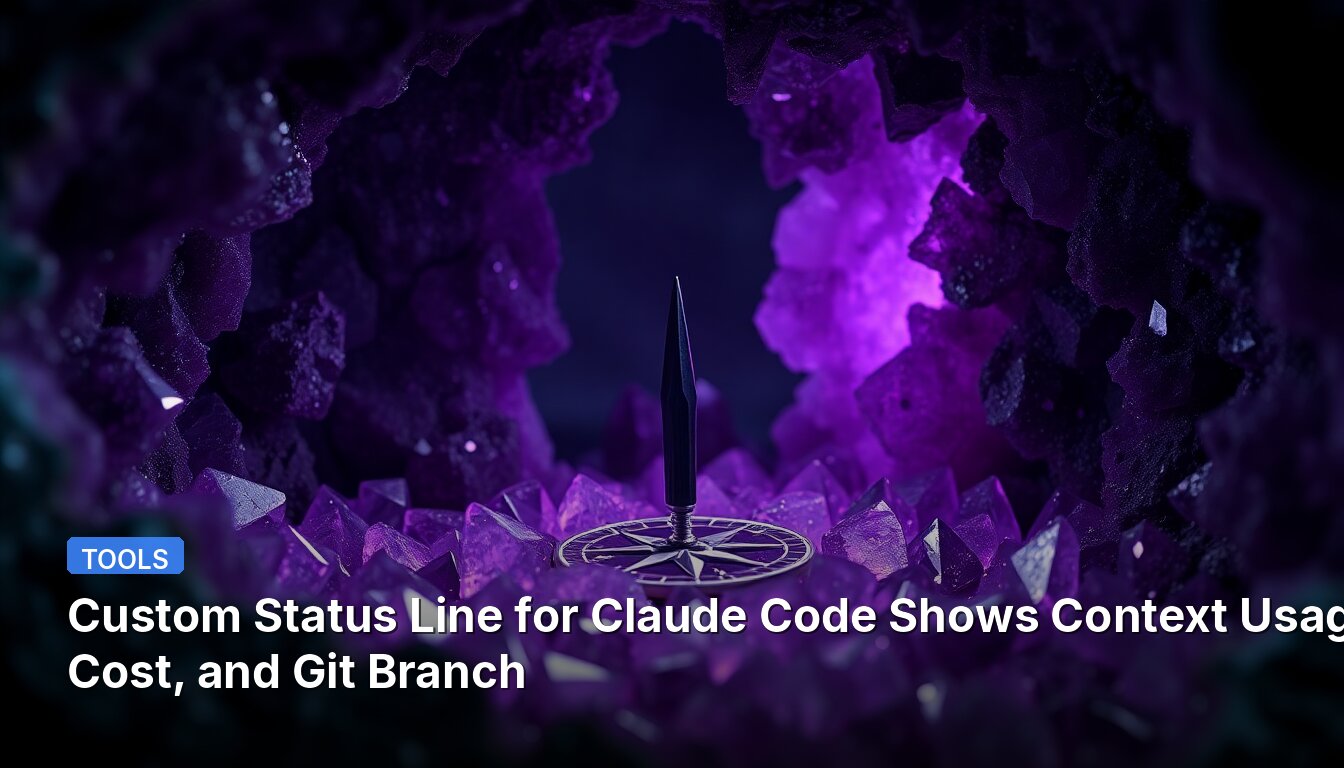 Línea de Estado Personalizada para Claude Code Muestra Uso de Contexto, Costo y Rama de Git