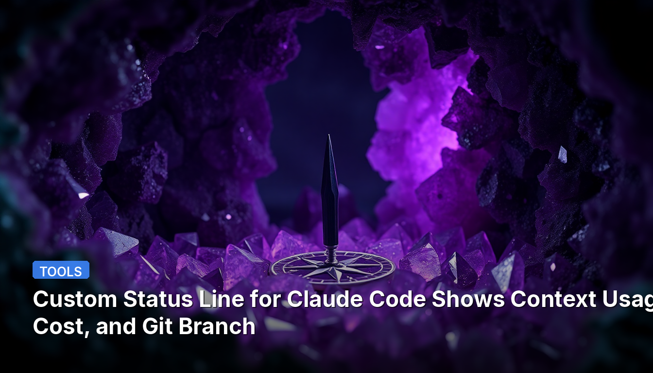 Linha de Status Personalizada para Claude Code Mostra Uso de Contexto, Custo e Branch do Git