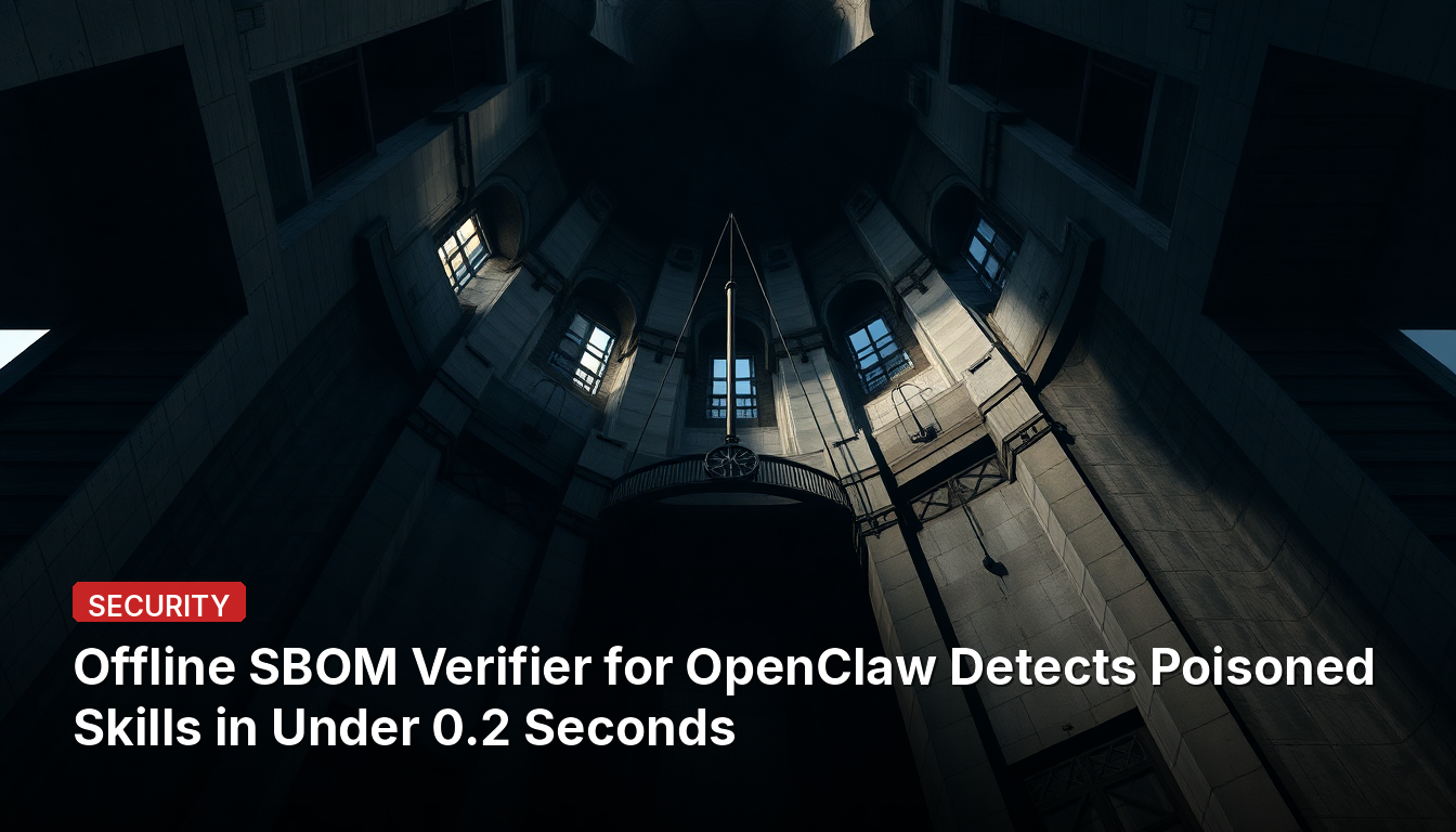 오프라인 SBOM 검증기, OpenClaw가 0.2초 만에 악성 스킬 감지