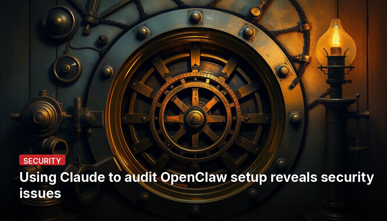 Using Claude to audit OpenClaw setup reveals security issues