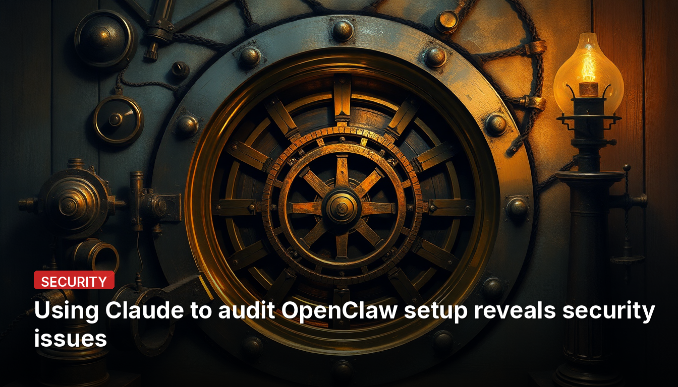 클로드를 사용하여 OpenClaw 설정을 감사하면 보안 문제가 드러납니다